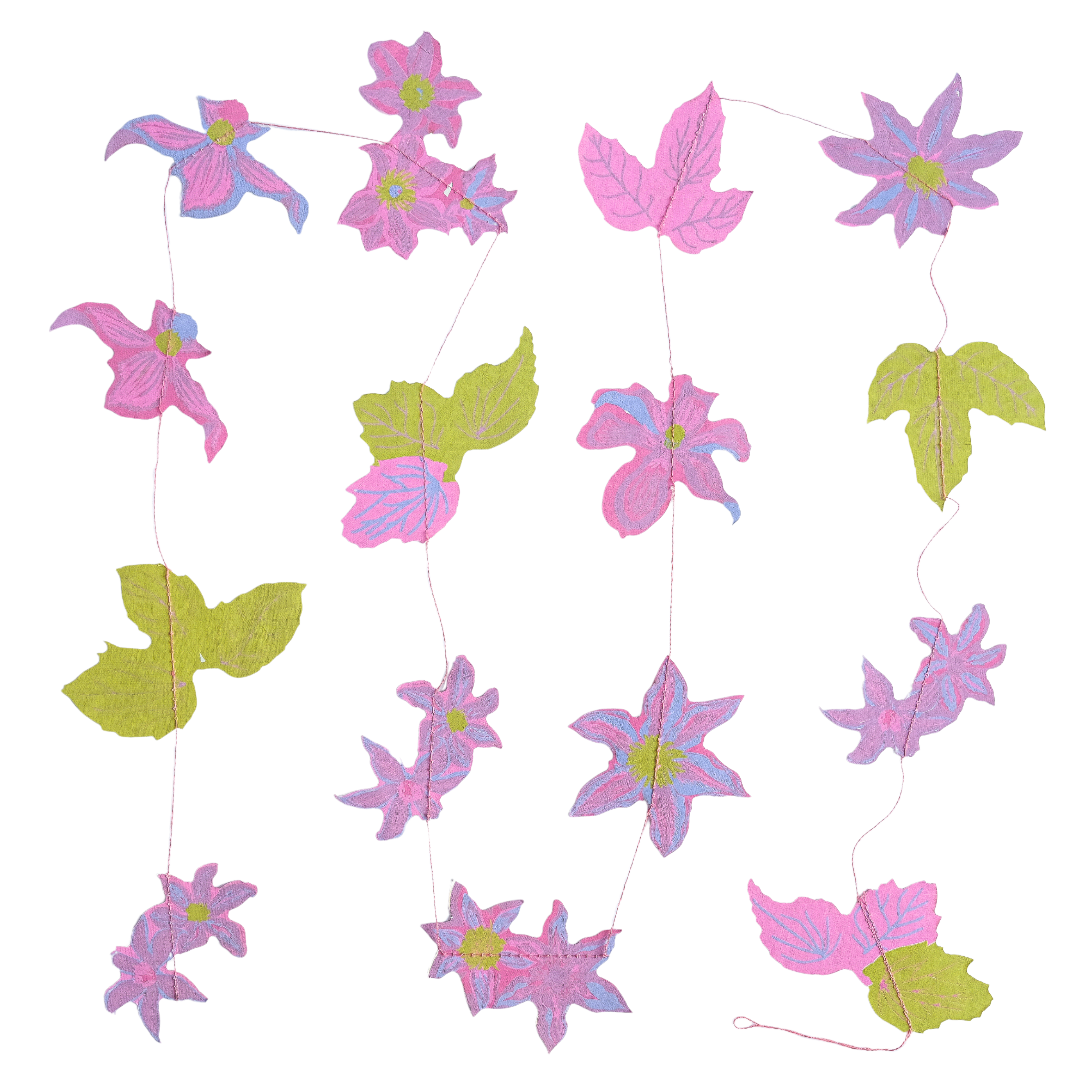 Clematis Vertical Wall Hanging