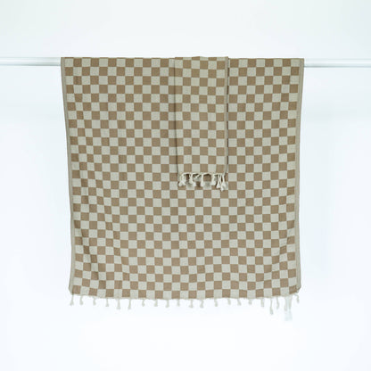 CHECK TURKISH TOWEL / OAT