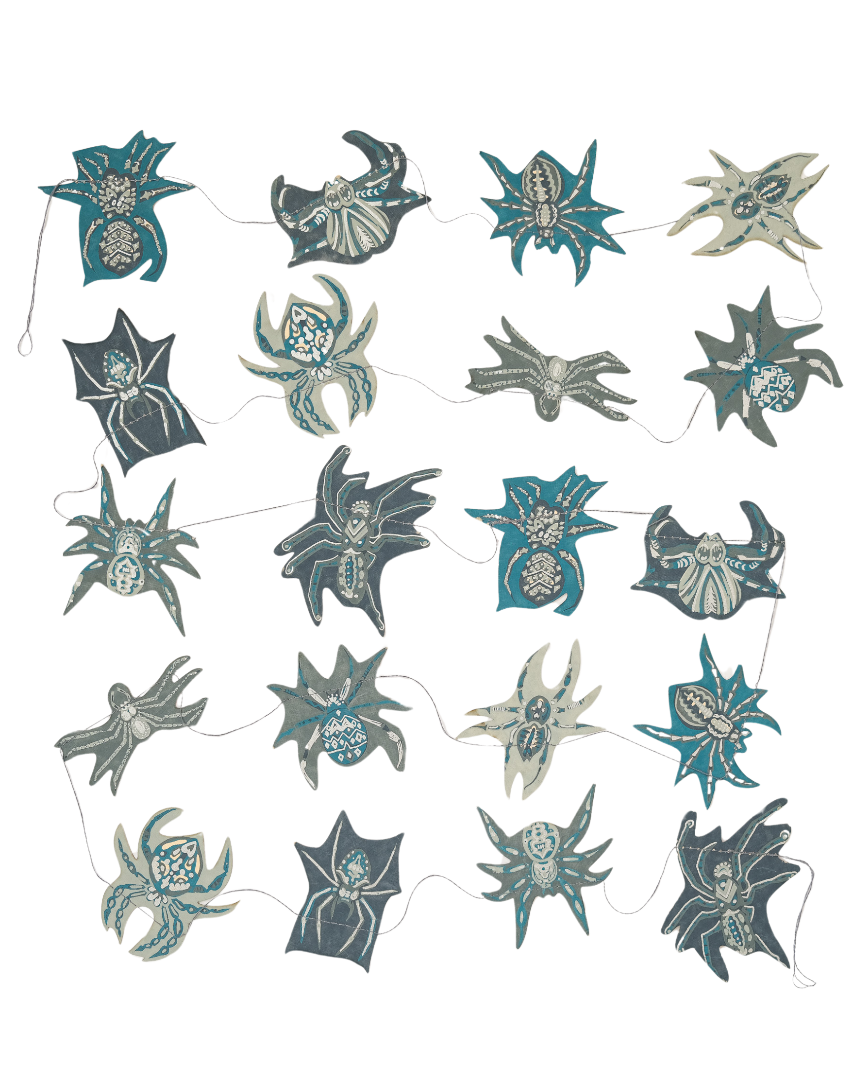 Creeping Spider Sewn Garland