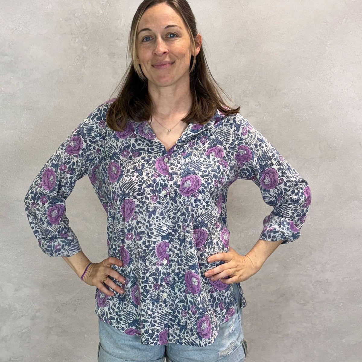 Capri Periwinkle Tunic