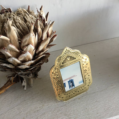 Small Gold Faux Tin Frame