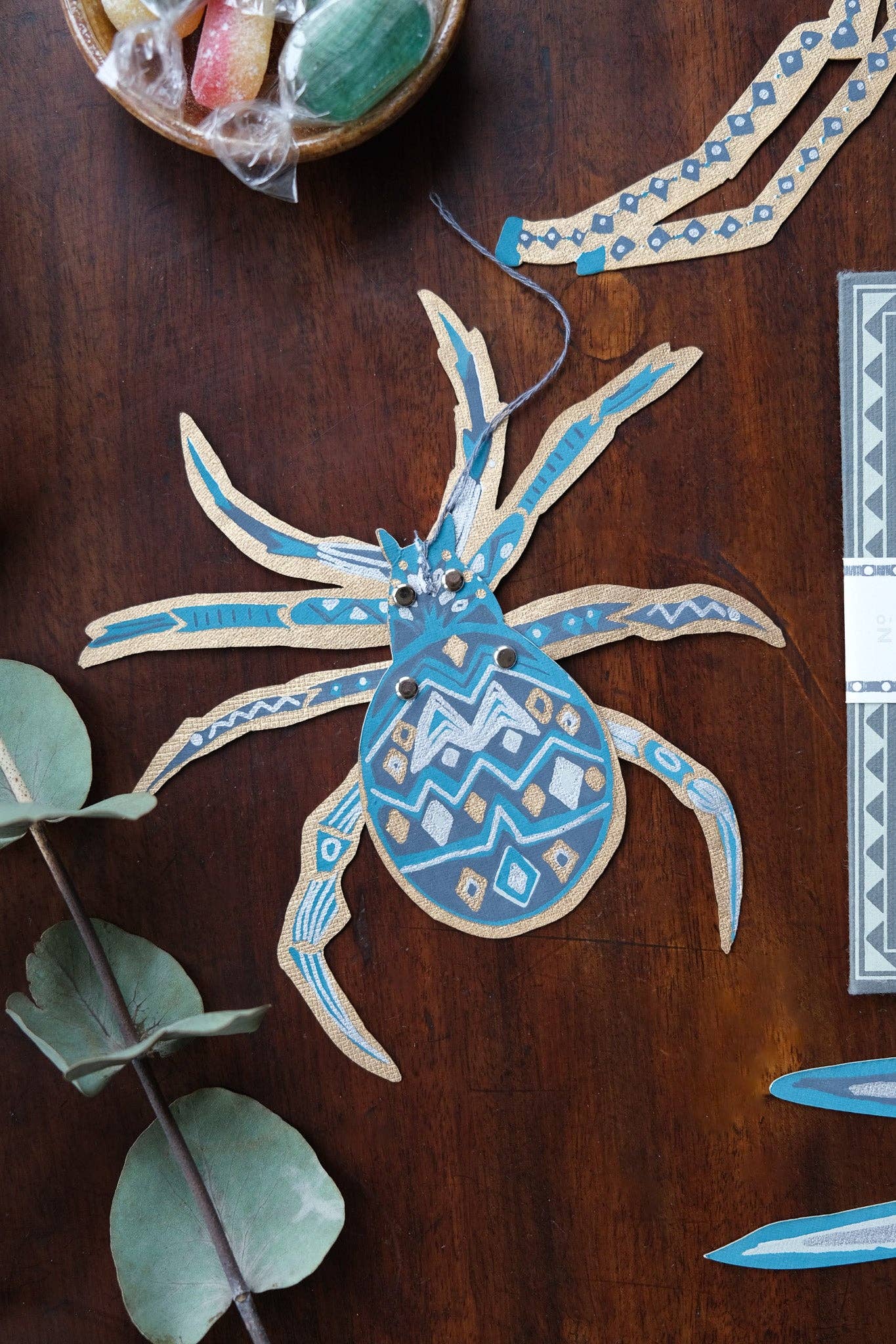 Hanging Spider Paper Ornaments