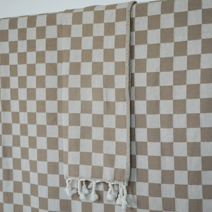 CHECK TURKISH TOWEL / OAT