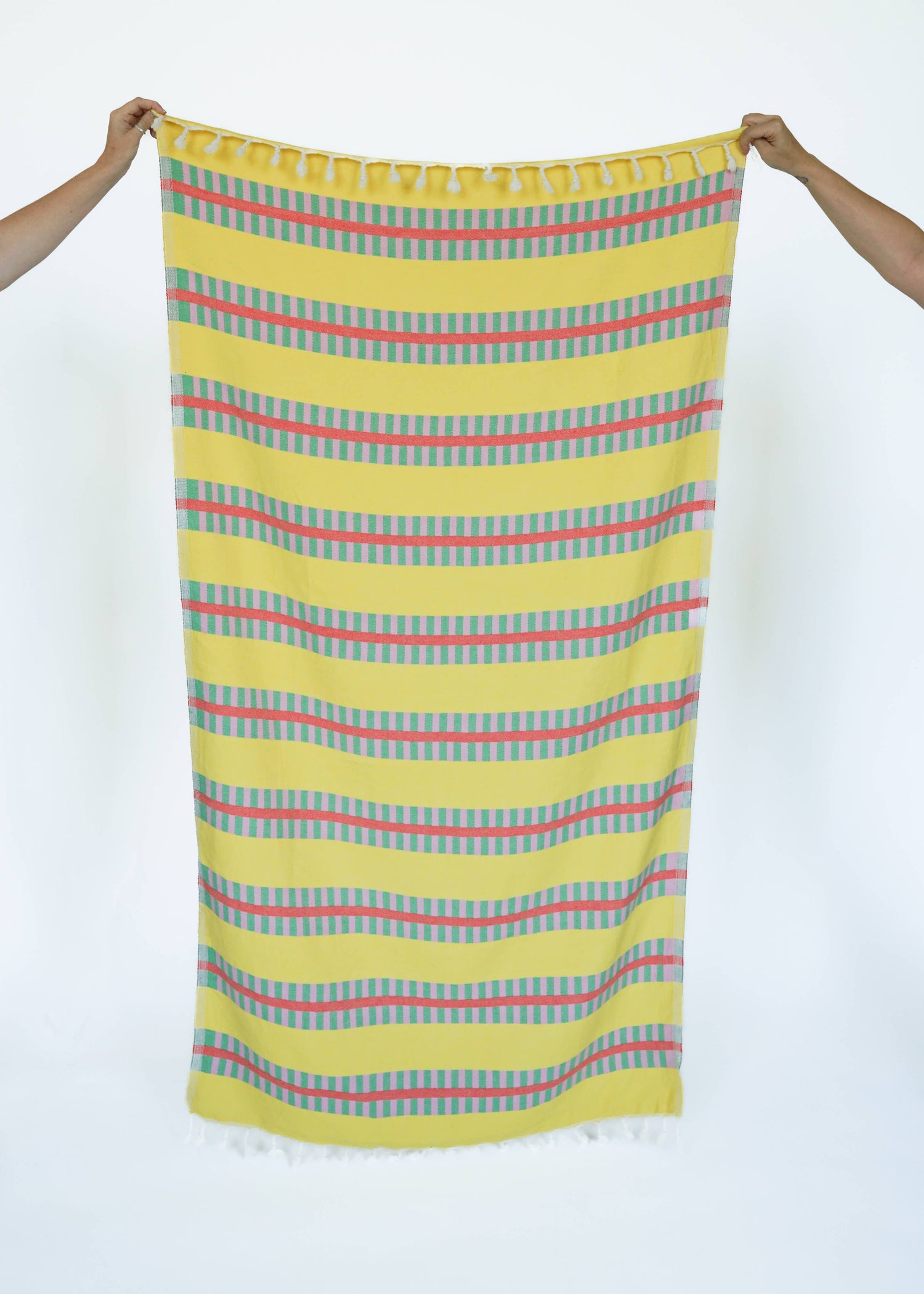 LATTICE TURKISH TOWEL / LEMON SPRITZ