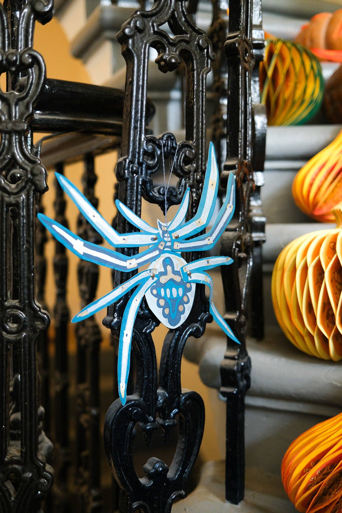 Hanging Spider Paper Ornaments