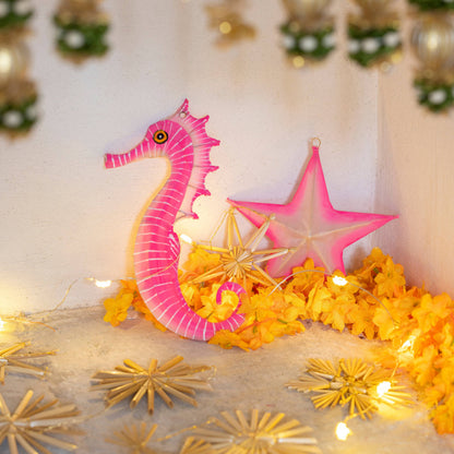 Small  Pink Seahorse