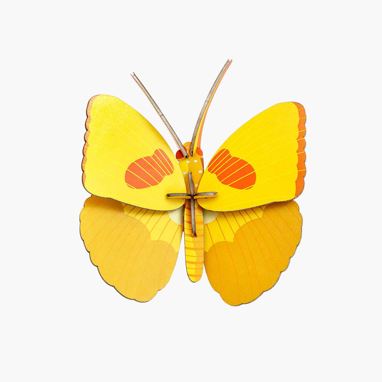 Yellow Butterfly 3D Wall Art