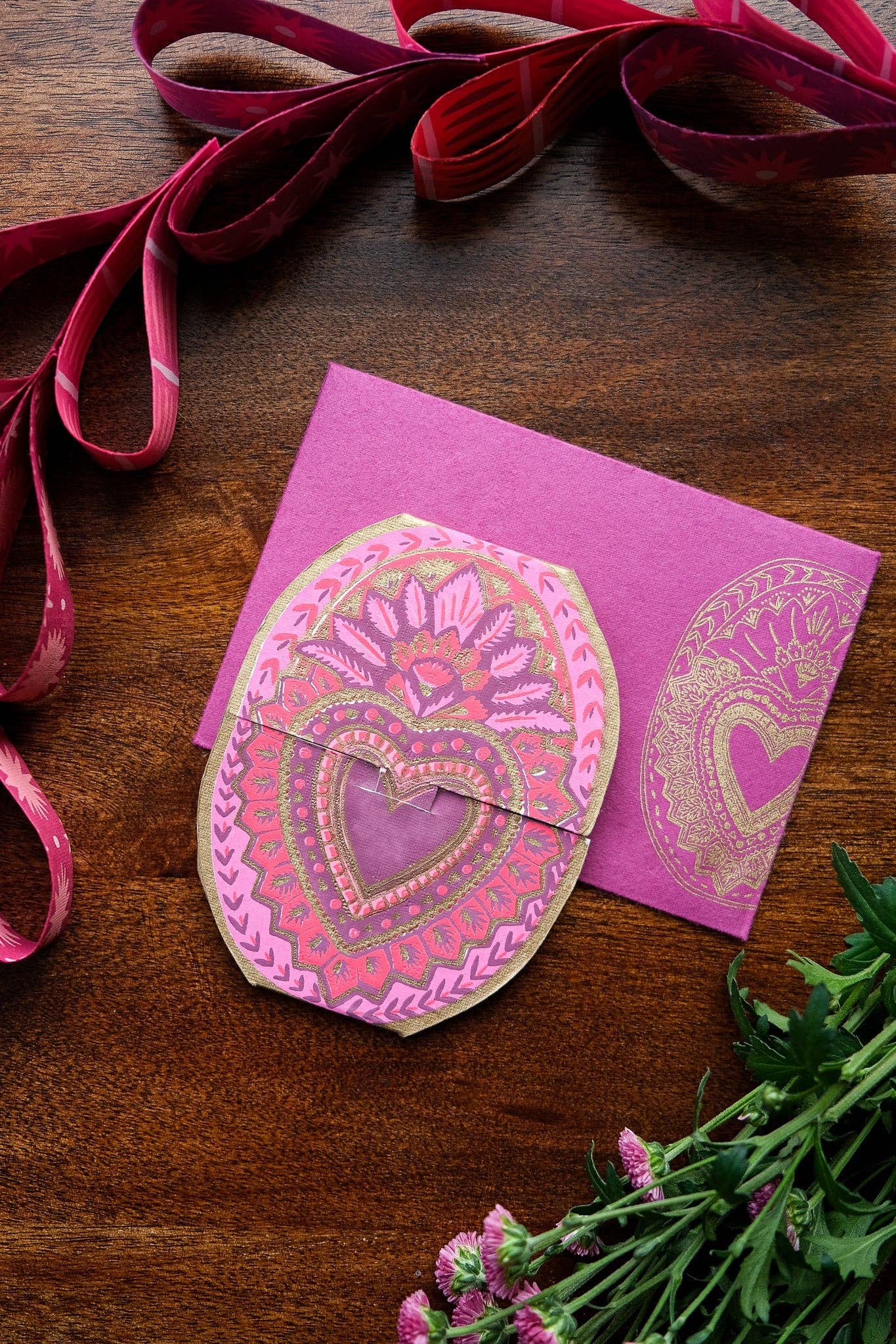 Heart Of Feathers Greeting Card