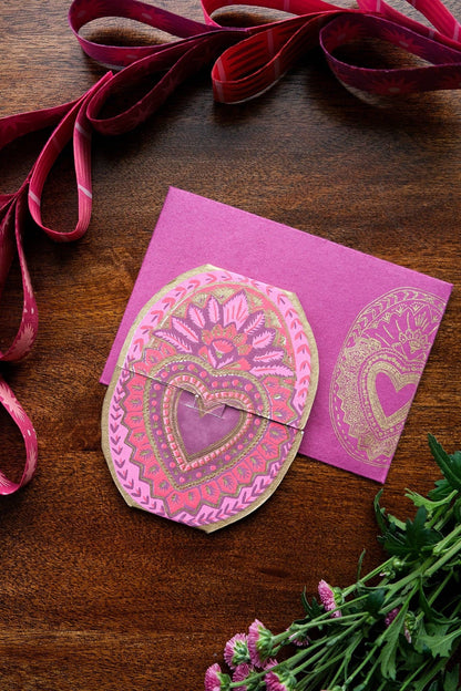 Heart Of Feathers Greeting Card