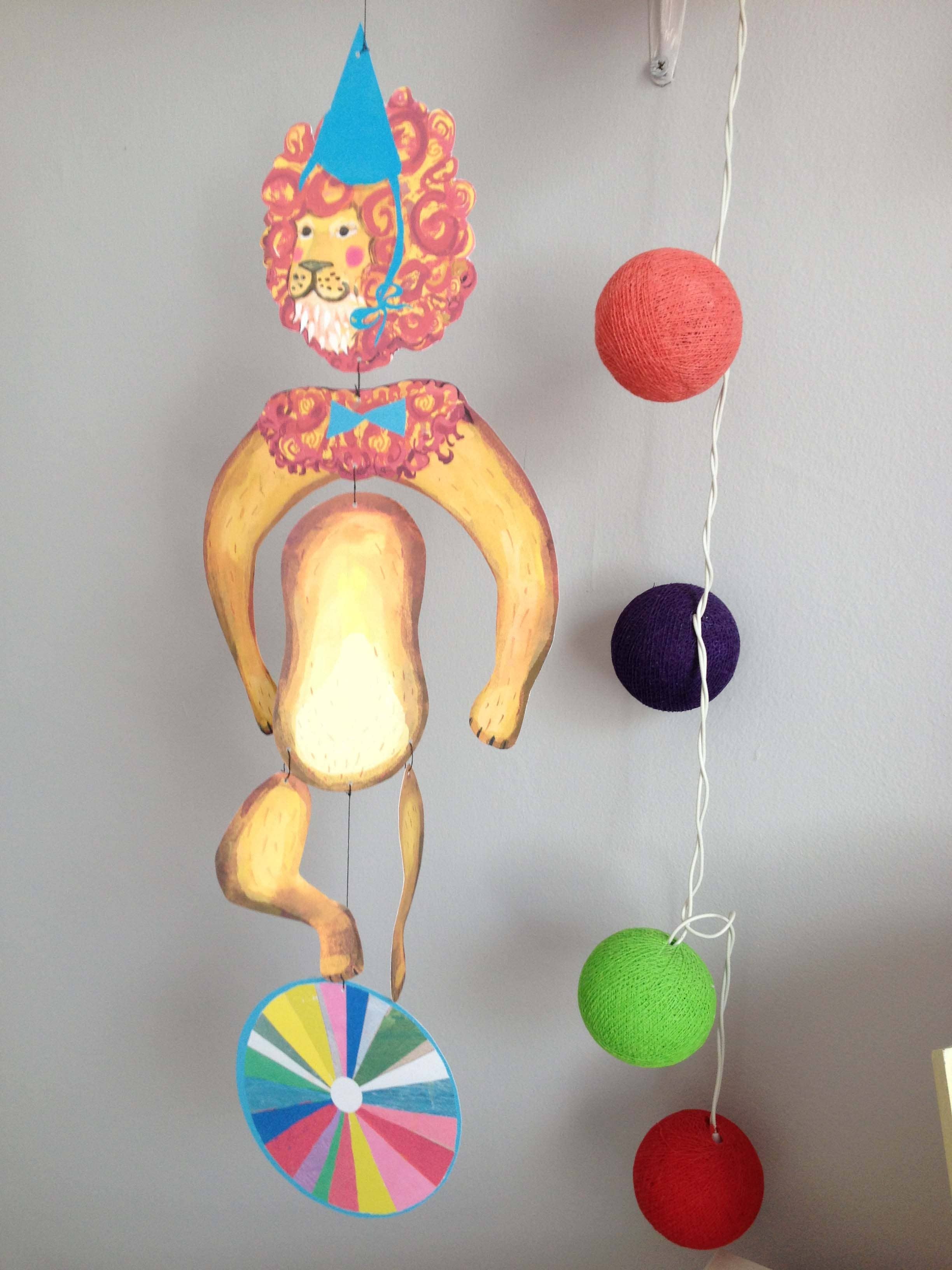 Nursery Cirucus Lion Kinetic Mobile
