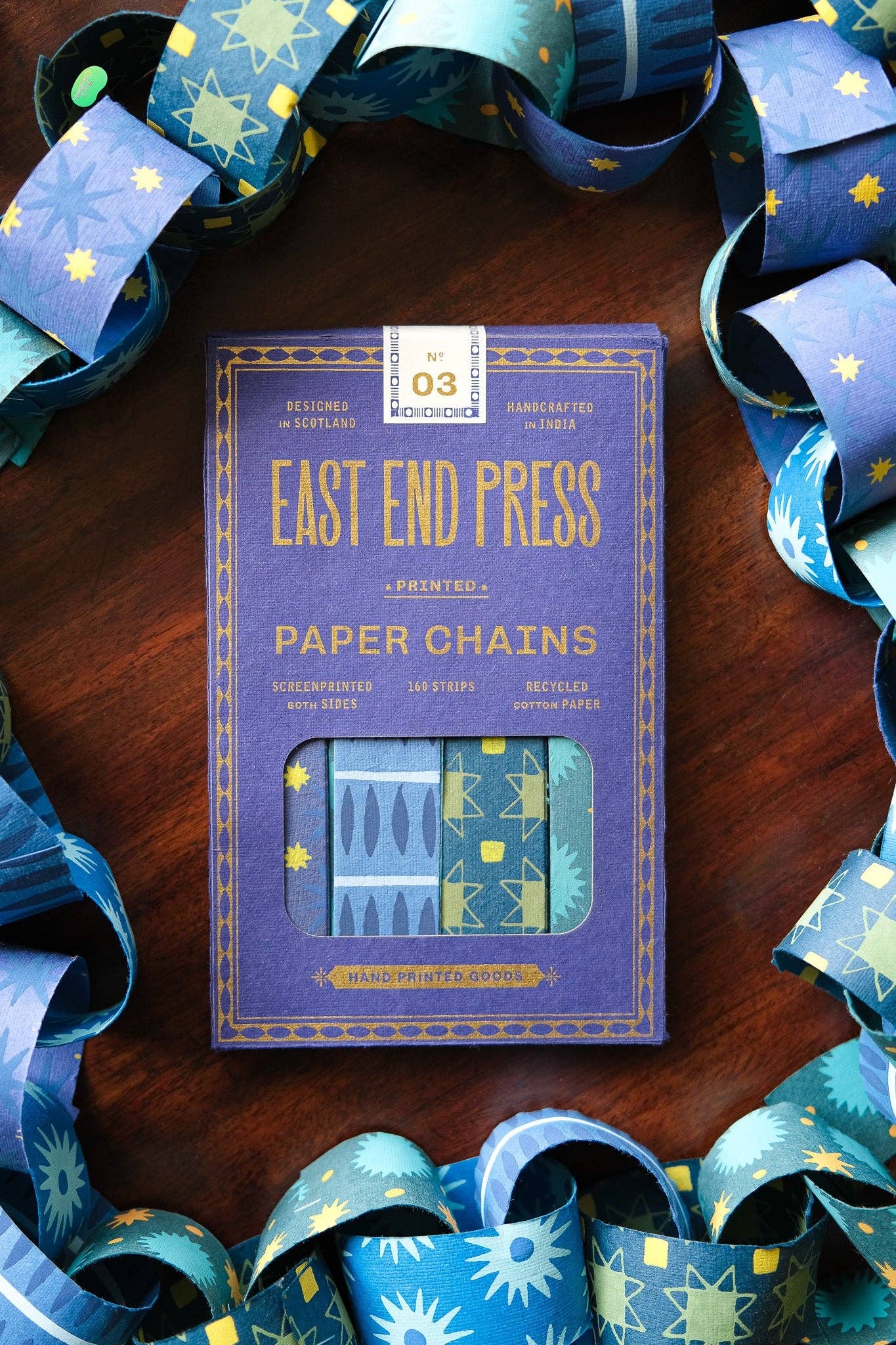 BLUE &amp; YELLOW PAPER CHAIN KIT