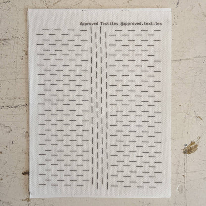 Visual Mending Embellishment Transfer- Vertical Dashes