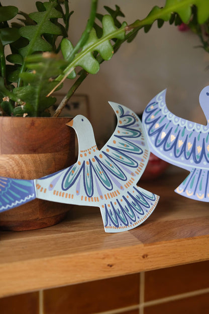Peace Doves Concertina Garland