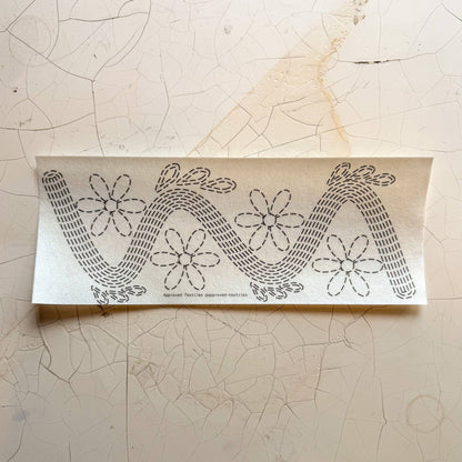 Visual Mending Embellishment Transfer- Daisies
