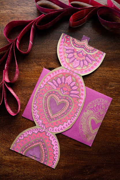 Heart Of Feathers Greeting Card