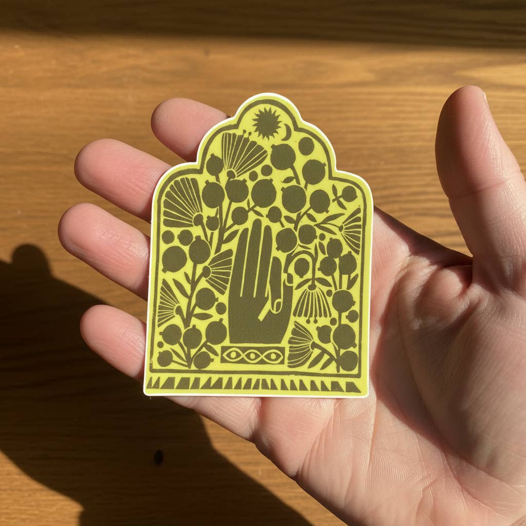 Sacred Hand Sticker