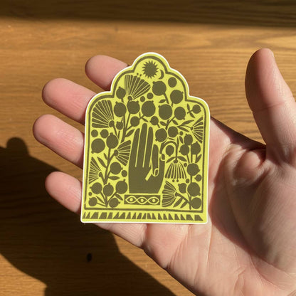 Sacred Hand Sticker