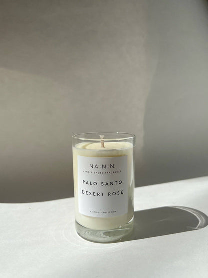 Palo Santo &amp; Desert Rose Candle / Available in Multiple Sizes