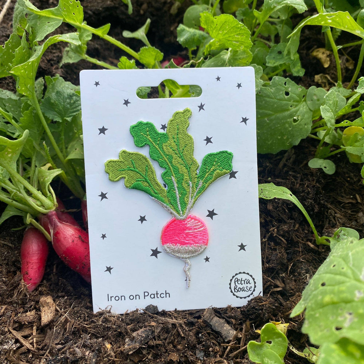 Radish | Vegetable Iron-On Embroidered Patch