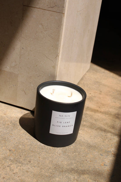 Fig Leaf &amp; Olive Branch Candle / Available in Multiple Sizes