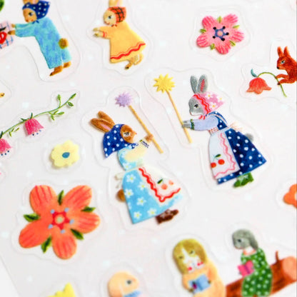 Aiko Fukawa Sticker Sheet - Rabbit Garden