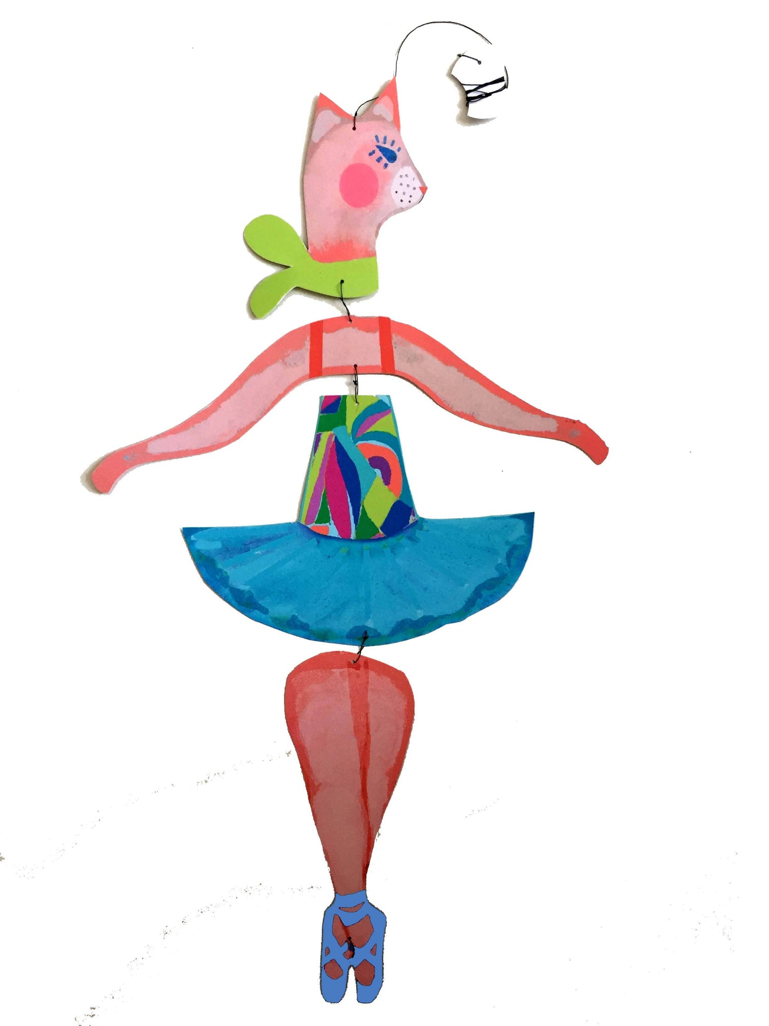 Cat Ballerina Nursery Mobile