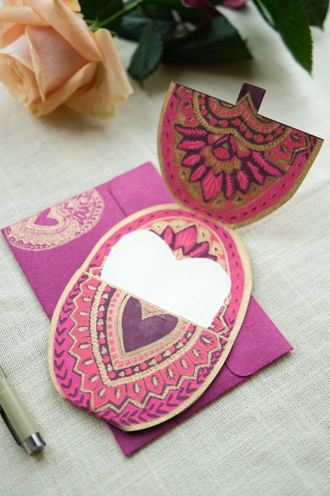 Heart Of Feathers Greeting Card