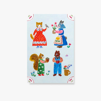 Postcard Set - Little Fluffy Friends
