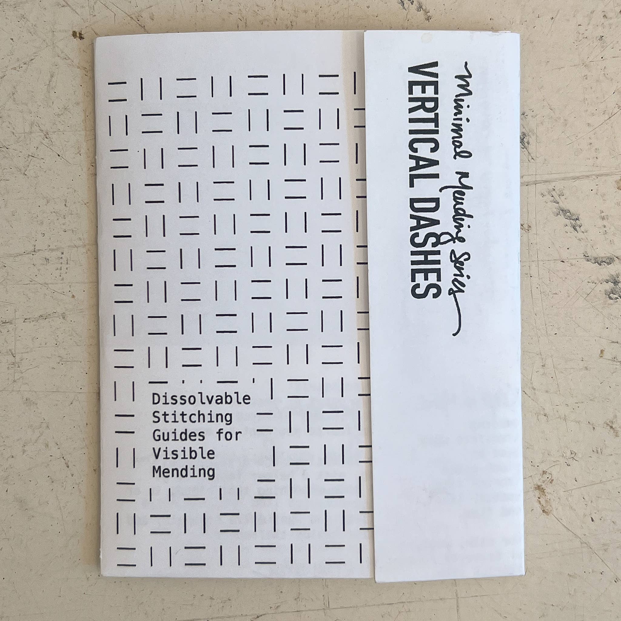 Visual Mending Embellishment Transfer- Vertical Dashes