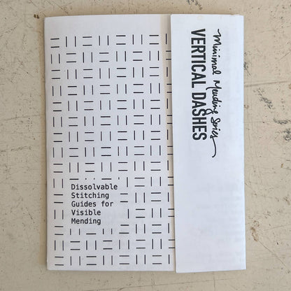 Visual Mending Embellishment Transfer- Vertical Dashes