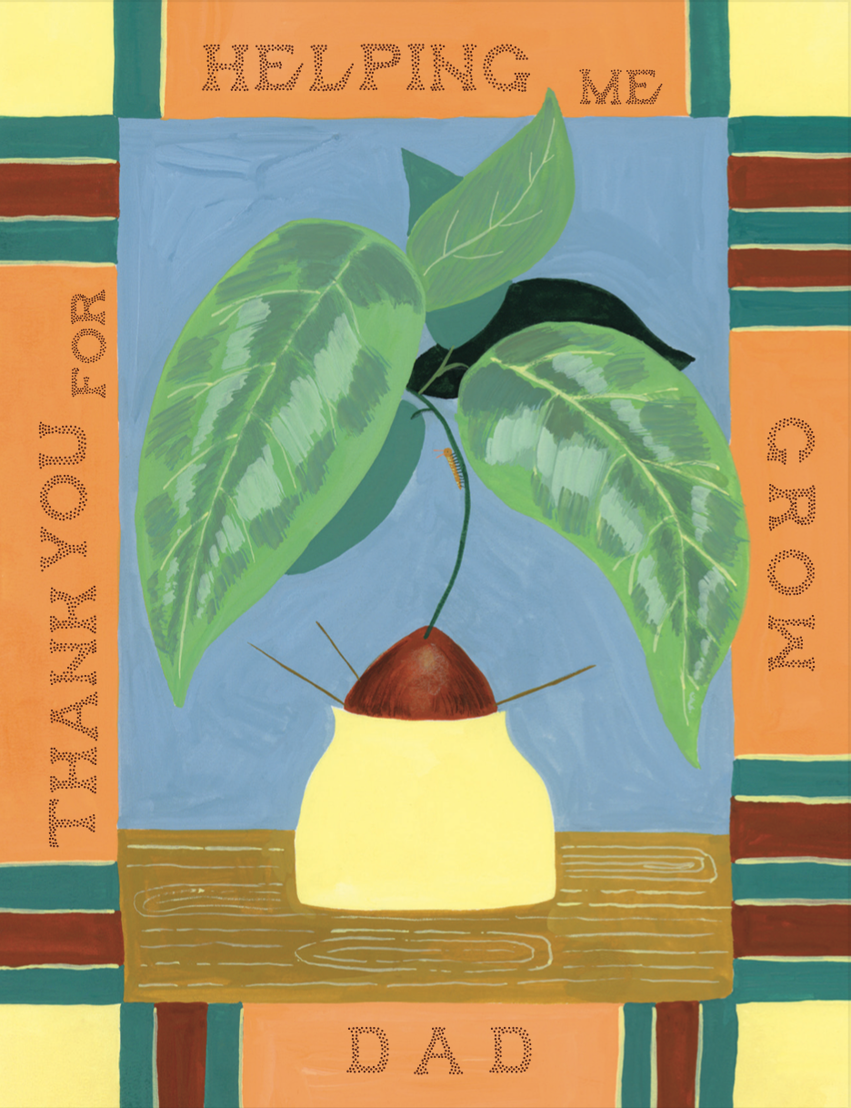 Dad Helping Me Grow Card