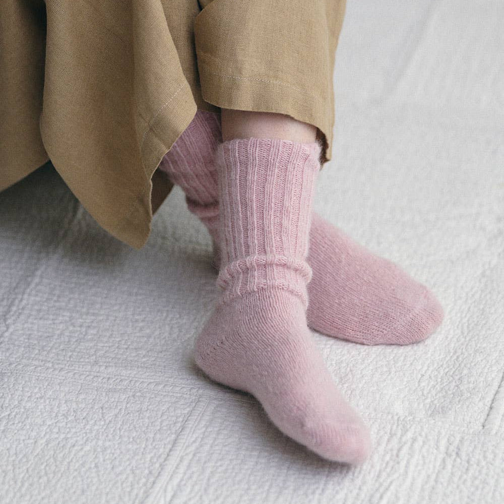 Mohair Socks Pink
