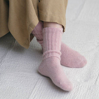 Mohair Socks Pink