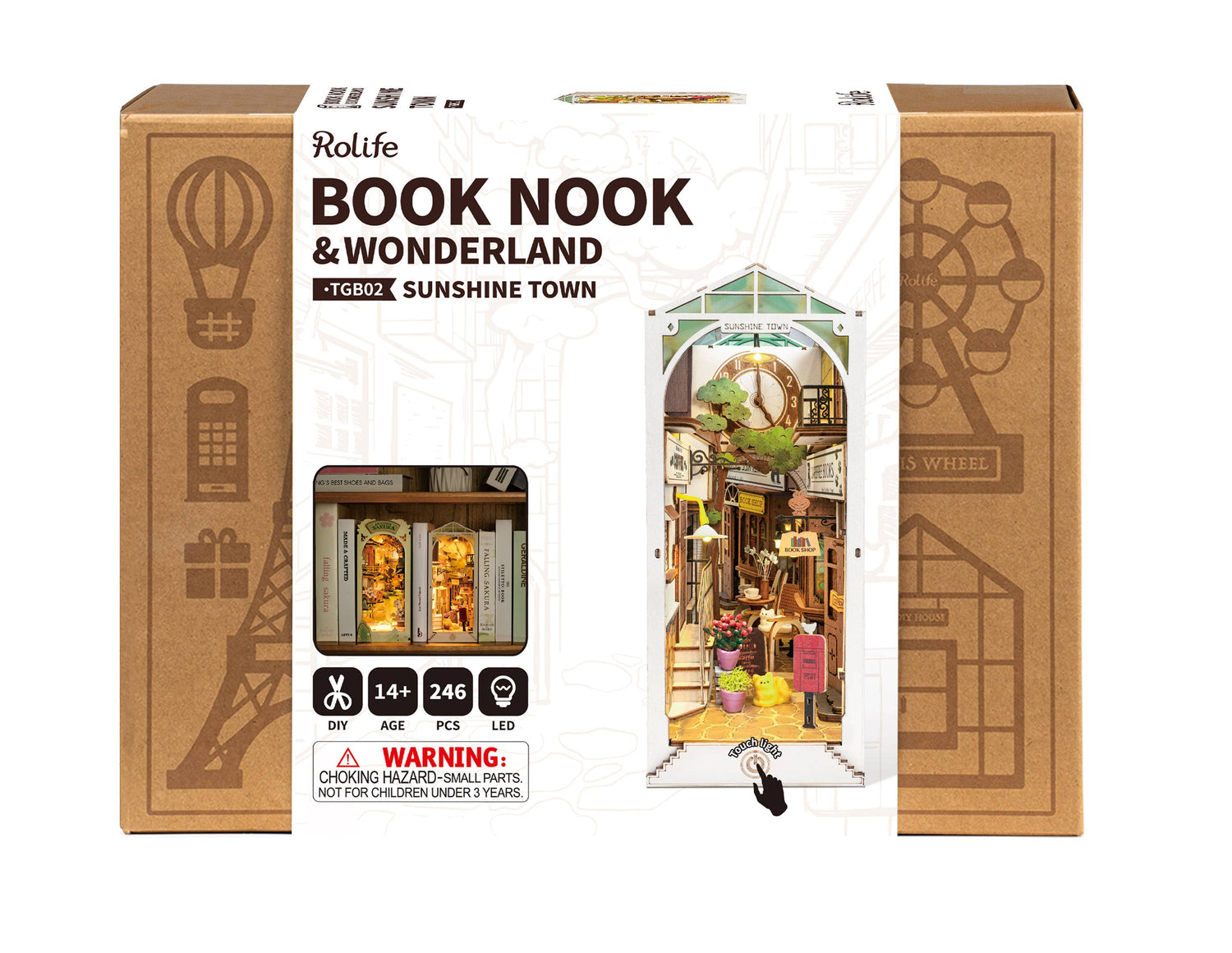 Rolife Sunshine Town DIY Book Nook Kit