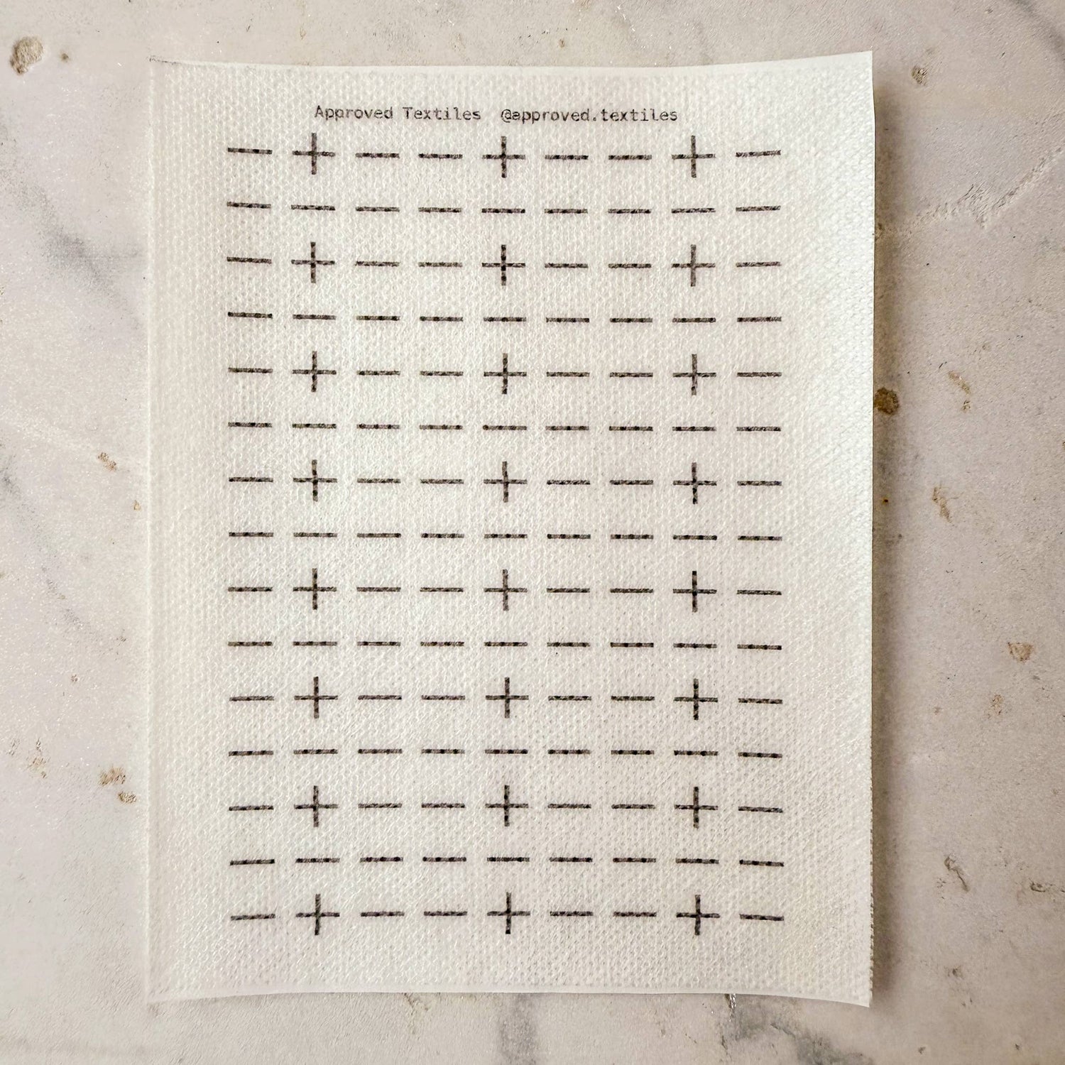 Visual Mending Embellishment Transfer - Agnes Martin