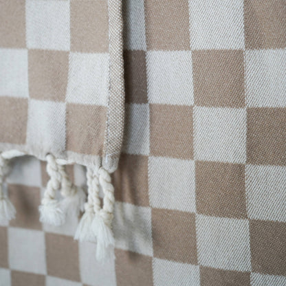 CHECK TURKISH TOWEL / OAT
