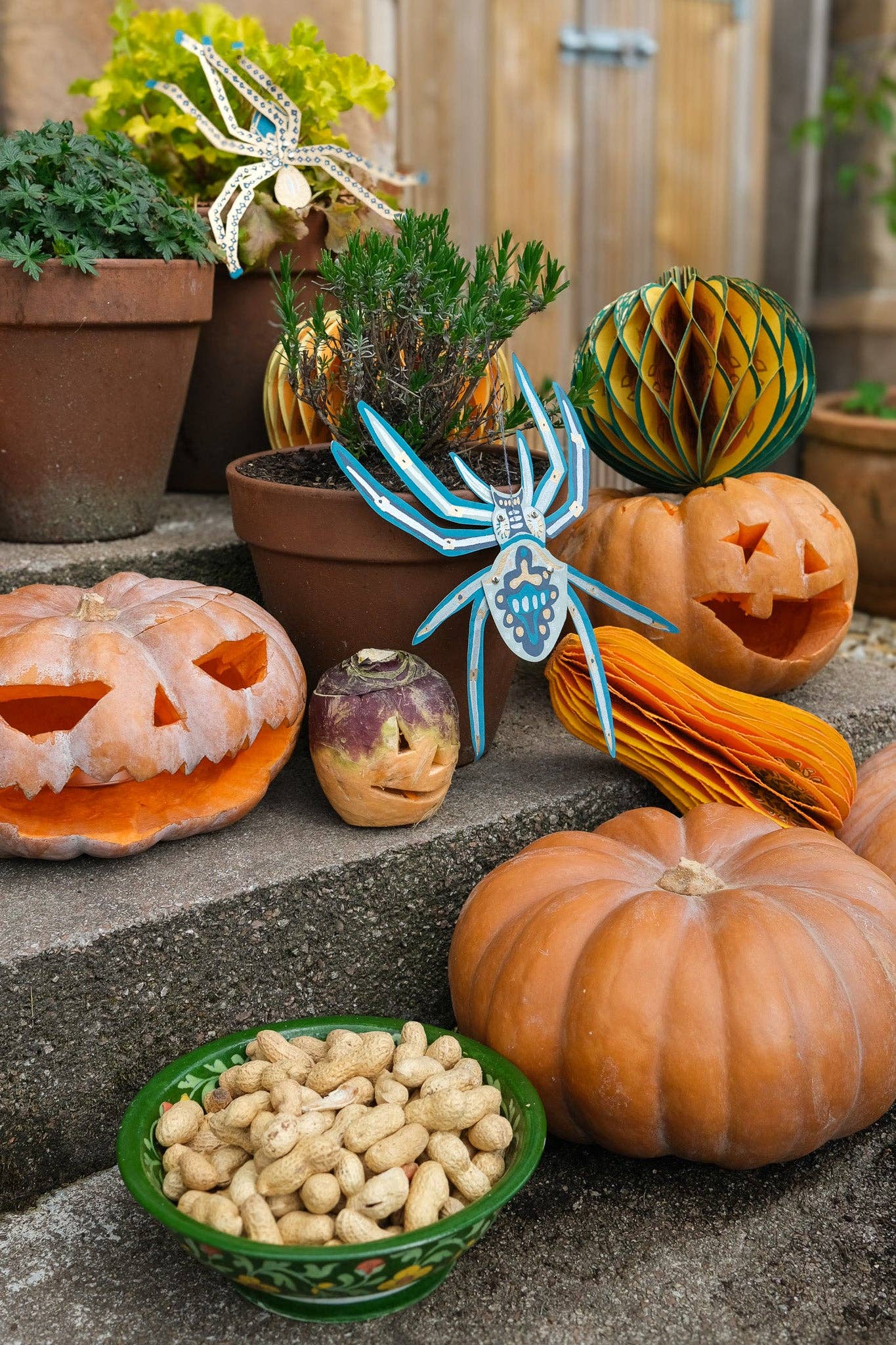 Hanging Spider Paper Ornaments