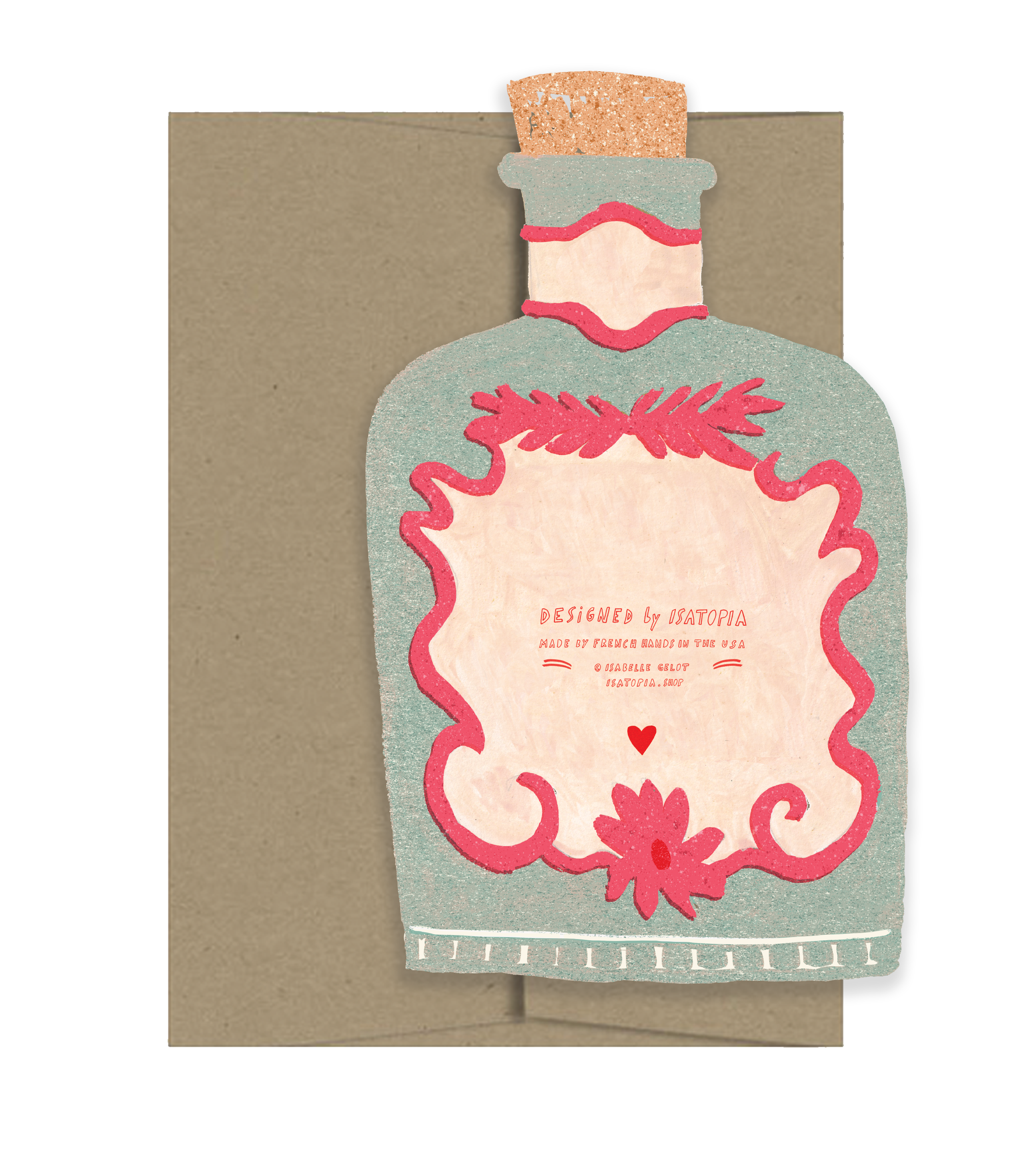 Love Potion - Die Cut Card