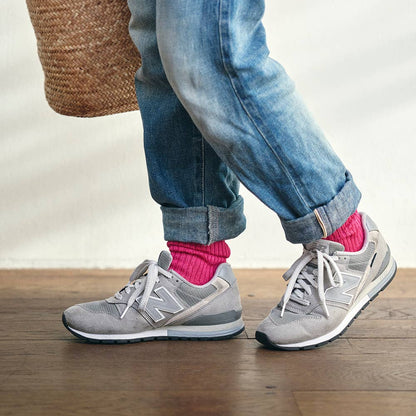 Linen Rib Socks Rose Peche