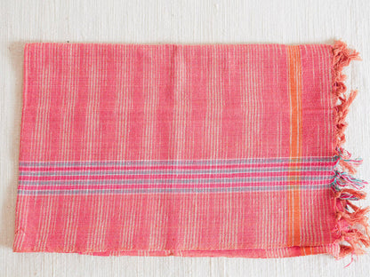 Tea Towel, "Space Dye" Dusk Pink Khadi