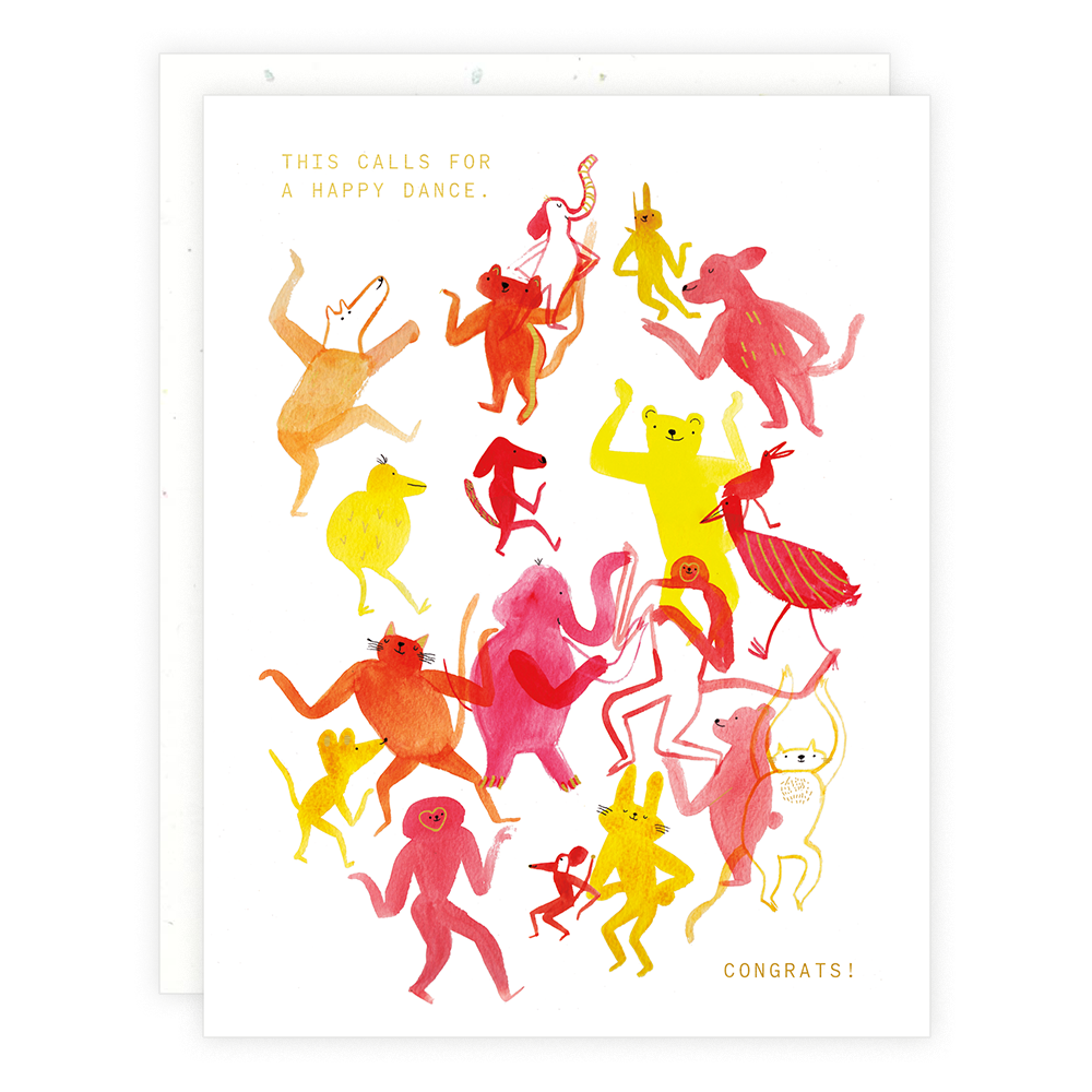 Animal Dance Card