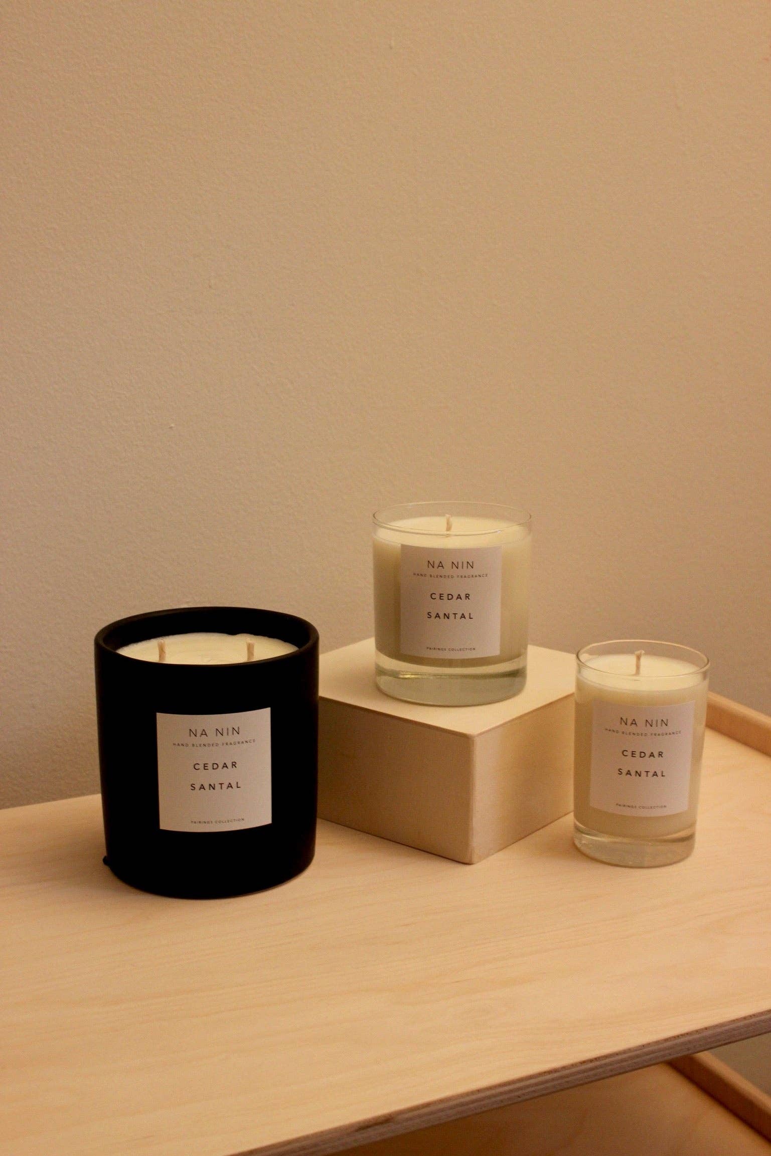 Cedar &amp; Santal Candle / Available in Multiple Sizes