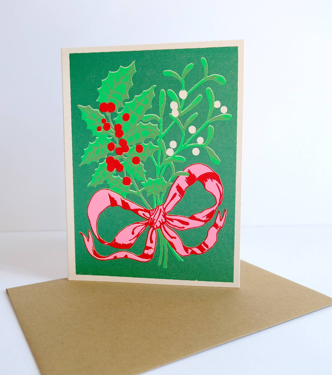 Holly and Mistletoe Card