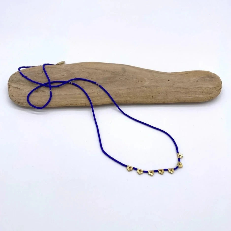 Lucky Loop Necklace: Cobalt