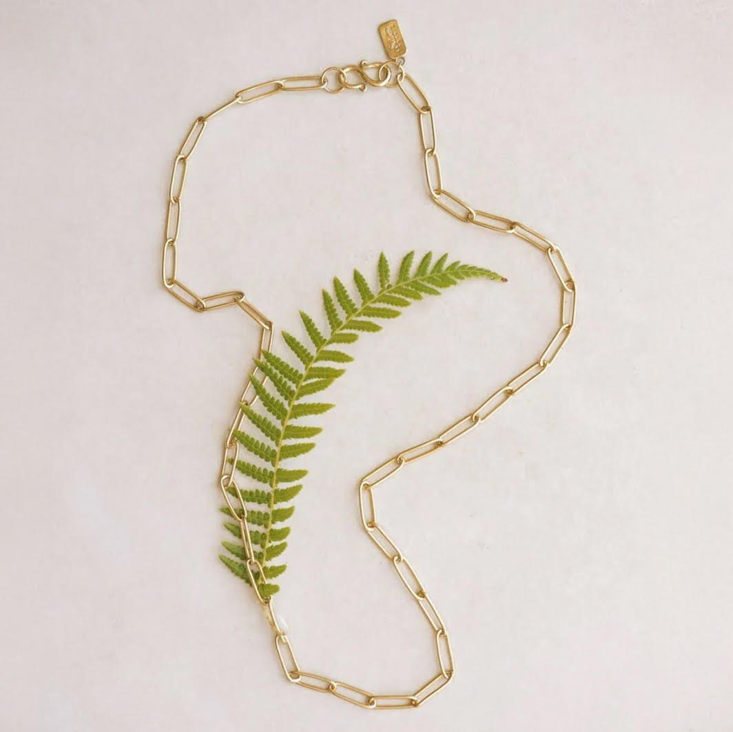 Petite Bambu Link Chain Necklace