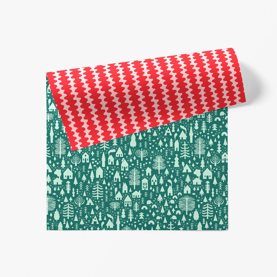 Winter Village Gift Wrap