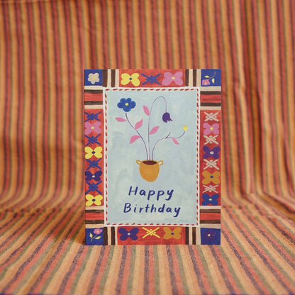 Flower Pot Birthday Card